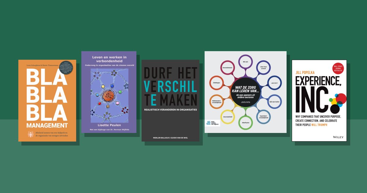 Omslagen van de besproken boeken: Boeken over leiderschap tweedehands