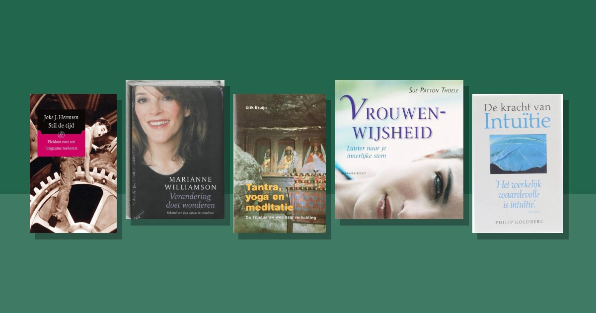 Omslagen van de besproken boeken: Boeken over mindfulness tweedehands