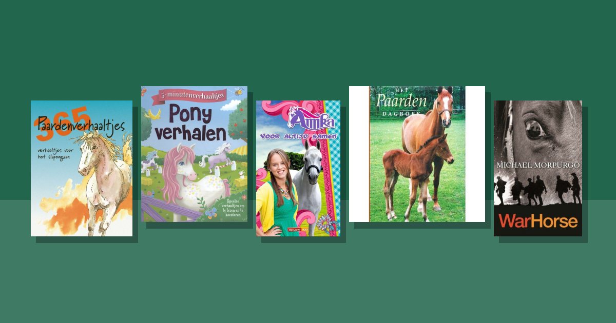 Omslagen van de besproken boeken: Boeken over paarden tweedehands op voorraad