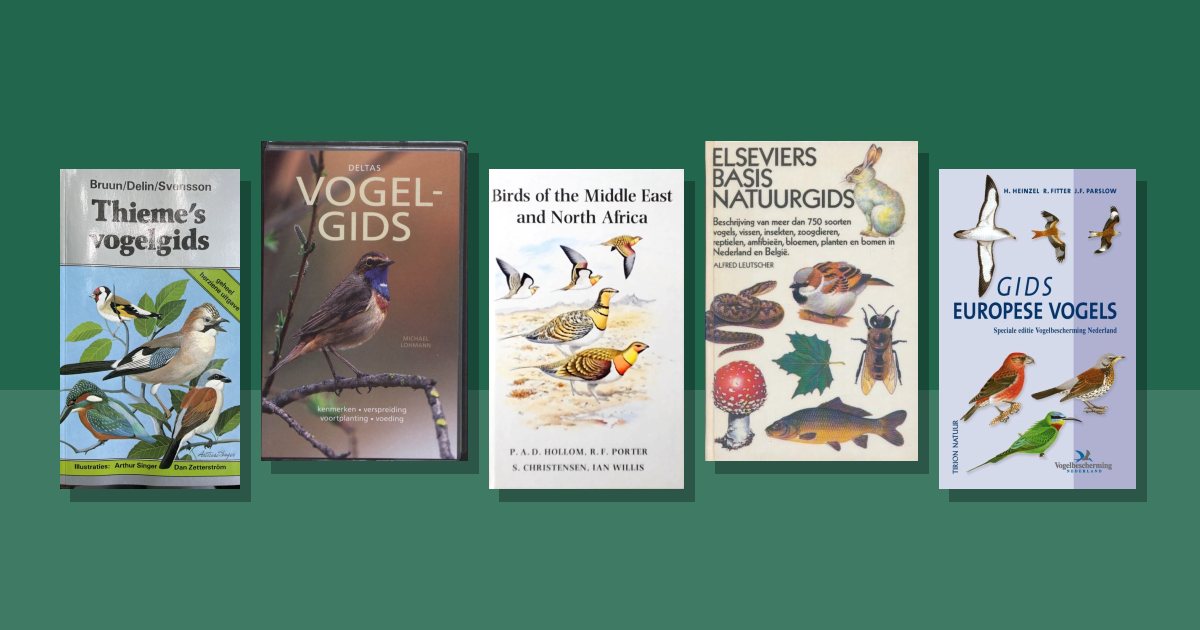 Omslagen van de besproken boeken: Boeken over vogels tweedehands op voorraad